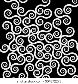 Geometric simple black and white minimalistic pattern, curved lines. Can be used as wallpaper, background or texture.