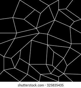Geometric simple black and white minimalistic pattern, rectangles or stained-glass window. Can be used as wallpaper, background or texture.