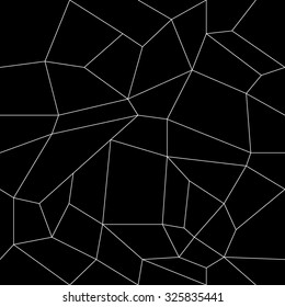 Geometric simple black and white minimalistic pattern, rectangles or stained-glass window. Can be used as wallpaper, background or texture.