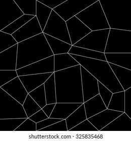 Geometric simple black and white minimalistic pattern, rectangles or stained-glass window. Can be used as wallpaper, background or texture.