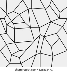 Geometric simple black and white minimalistic pattern, rectangles or stained-glass window. Can be used as wallpaper, background or texture.