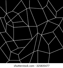 Geometric simple black and white minimalistic pattern, rectangles or stained-glass window. Can be used as wallpaper, background or texture.
