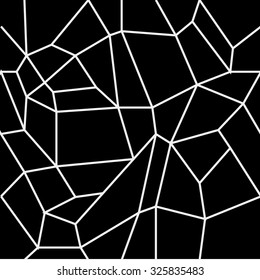 Geometric simple black and white minimalistic pattern, rectangles or stained-glass window. Can be used as wallpaper, background or texture.