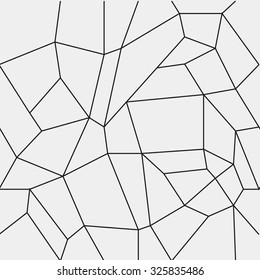 Geometric simple black and white minimalistic pattern, rectangles or stained-glass window. Can be used as wallpaper, background or texture.