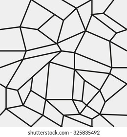 Geometric simple black and white minimalistic pattern, rectangles or stained-glass window. Can be used as wallpaper, background or texture.