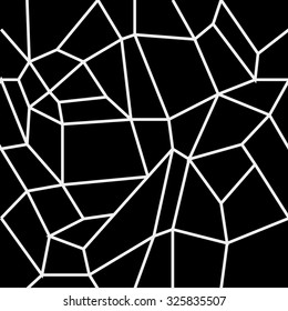 Geometric simple black and white minimalistic pattern, rectangles or stained-glass window. Can be used as wallpaper, background or texture.