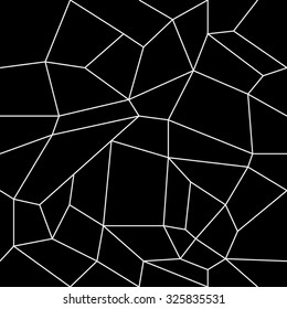 Geometric simple black and white minimalistic pattern, rectangles or stained-glass window. Can be used as wallpaper, background or texture.