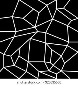 Geometric simple black and white minimalistic pattern, rectangles or stained-glass window. Can be used as wallpaper, background or texture.