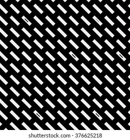 Geometric simple black and white minimalistic pattern, diagonal short lines. Can be used as wallpaper, background or texture.
