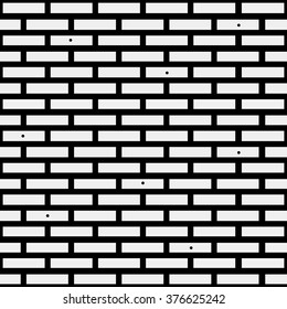 Geometric simple black and white minimalistic pattern, brick. Can be used as wallpaper, background or texture.