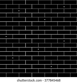 Geometric simple black and white minimalistic pattern, brick. Can be used as wallpaper, background or texture.