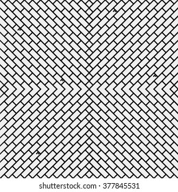Geometric simple black and white minimalistic pattern, brick. Can be used as wallpaper, background or texture.