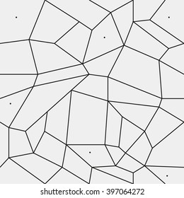 Geometric simple black and white minimalistic pattern, rectangles or stained-glass window. Can be used as wallpaper, background or texture.