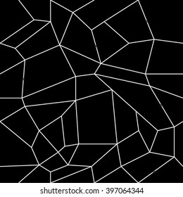 Geometric simple black and white minimalistic pattern, rectangles or stained-glass window. Can be used as wallpaper, background or texture.
