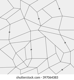 Geometric simple black and white minimalistic pattern, rectangles or stained-glass window. Can be used as wallpaper, background or texture.