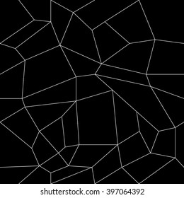 Geometric simple black and white minimalistic pattern, rectangles or stained-glass window. Can be used as wallpaper, background or texture.