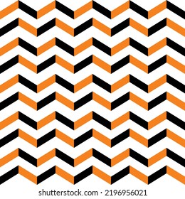 Geometrisches, einfaches Design mit orangefarbener und schwarzer Farbe