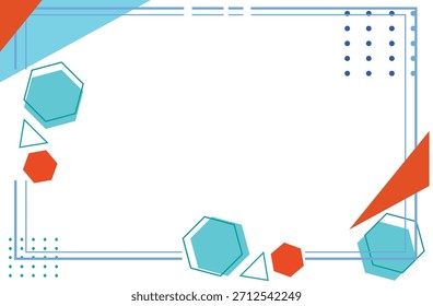 Línea simple geométrica, puede utilizar para el libro de la cubierta, los niños del libro, la cubierta de la escuela, y el diseño de la página
