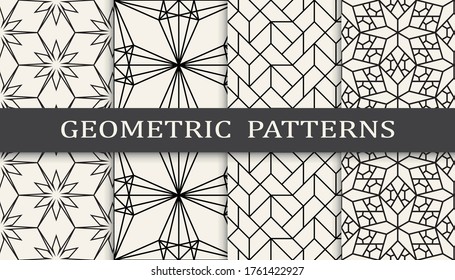 Geometric Simple Line Graphic Patern Set