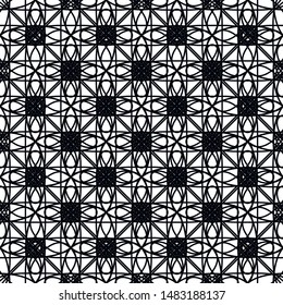 Geometric simple minimalistic background. Blue black and gold texture. Seamless geometric cubes pattern.