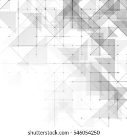 Geometric simple minimalistic background. Triangles dotted pattern. Vector illustration