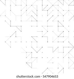 Geometric simple minimalistic background. Triangles dotted pattern. Vector illustration