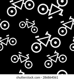 Geometric simple monochrome minimalistic pattern of impossible shapes