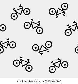 Geometric simple monochrome minimalistic pattern of impossible shapes