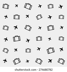 Geometric simple monochrome minimalistic vector holiday pattern