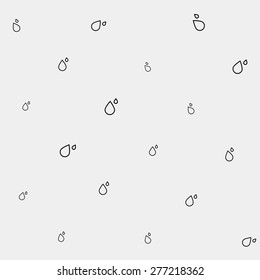Geometric simple monochrome minimalistic vector pattern, drops
