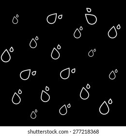 Geometric simple monochrome minimalistic vector pattern, drops