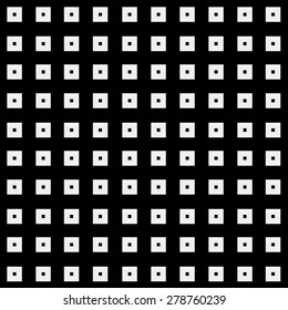 Geometric simple monochrome minimalistic vector pattern, rectangles or squares