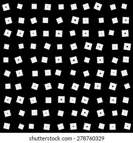 Geometric simple monochrome minimalistic vector pattern, rectangles or squares