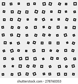 Geometric simple monochrome minimalistic vector pattern, rectangles or squares
