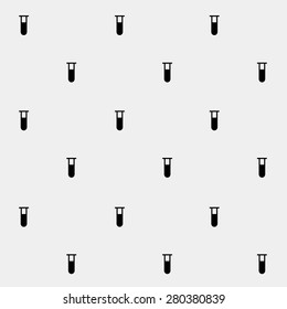 Geometric simple monochrome minimalistic vector pattern, science, tube