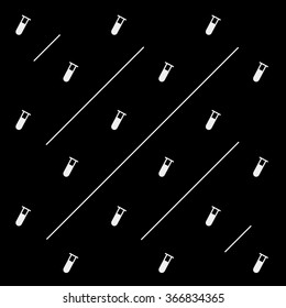 Geometric simple monochrome minimalistic vector pattern, science, bulb