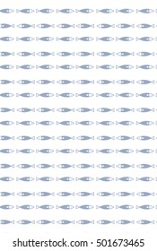 Geometric simple monochrome minimalistic vector marine pattern, fish
