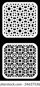 Geometric and simple pattern for background, decoration, panel, for cnc cutting