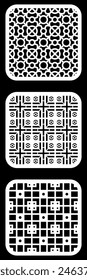 Geometric and simple pattern for background, decoration, panel, for cnc cutting
