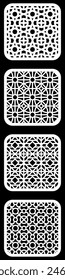 Geometric and simple pattern for background, decoration, panel, for cnc cutting
