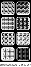 Geometric and simple pattern for background, decoration, panel, for cnc cutting