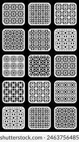 Geometric and simple pattern for background, decoration, panel, for cnc cutting