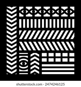 Geometric and simple pattern for panel, background, and cutting art