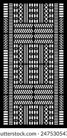 Geometric and simple pattern for panel, background, and cutting art