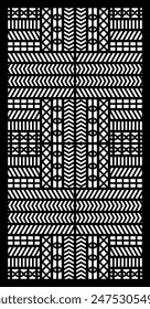 Geometric and simple pattern for panel, background, and cutting art