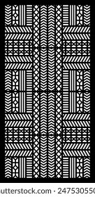 Geometric and simple pattern for panel, background, and cutting art