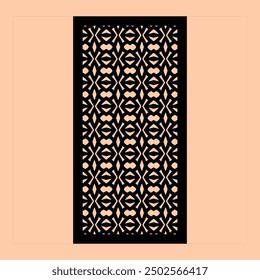 Geometric and simple pattern for panel, background, cutting art, and decoration