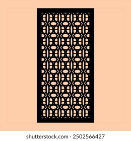 Geometric and simple pattern for panel, background, cutting art, and decoration