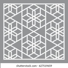 Geometric simple patttern made with Arabesque design. An Islamic lattice design.