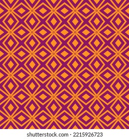 Geometric Simple Polygon Hexagon Flower Abstract Retro Vintage Vector Repeat Seamless Pattern Suitable for Backdrop Decoration Fashion and Print on Textile Fabric Texture